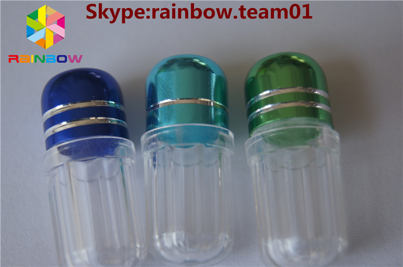 capsule di plastica vuote contenitore di pillole cassa capsula contenitore a forma di capsula forma esagonale bottiglia capsula