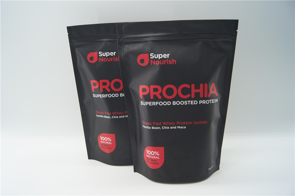 Il di alluminio su ordinazione riciclato sta sull'imballaggio del proteina del siero delle borse del sacchetto della chiusura lampo