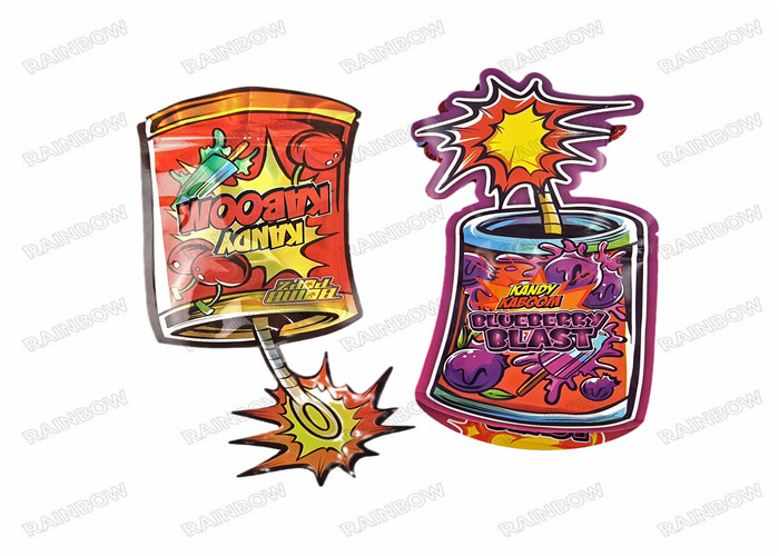 Piccola chiusura lampo d'imballaggio su ordinazione della prova dell'odore del commestibile 3.5g di Logo Die Cut Ziplock Bags