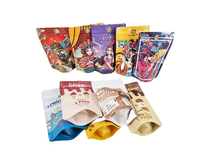 Supporto della plastica del di alluminio sulle borse a chiusura lampo risigillabili di Mylar della prova dell'odore del sacchetto