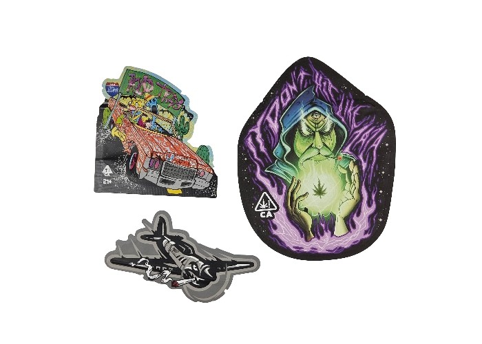 La serratura di plastica dello zip di tocco morbido 3.5g Mylar insacca la stampa a forma di di Digital dello speciale