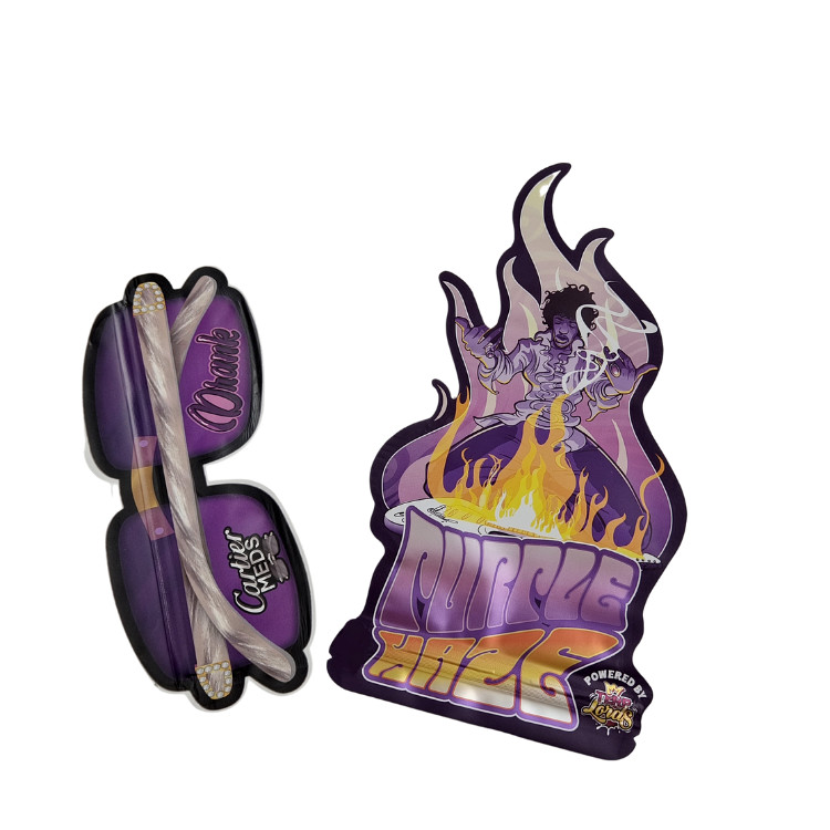 Sacchetti di stampa digitale con cerniera a misura 3.5g 7g 14g Sacchetti di Mylar in foglio di alluminio per biscotti