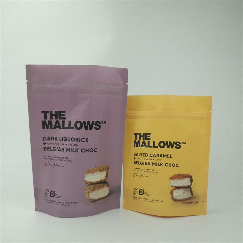 Tasse stampate personalizzate a prova di odore Stand Up Pouch Digital Printing Bags Laminate Mylar Plastic Bags For Food