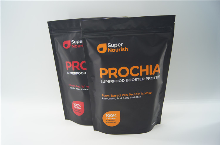 Matt ha stampato la borsa di polvere del proteina del siero/di alluminio di alluminio sta sui sacchetti della chiusura lampo