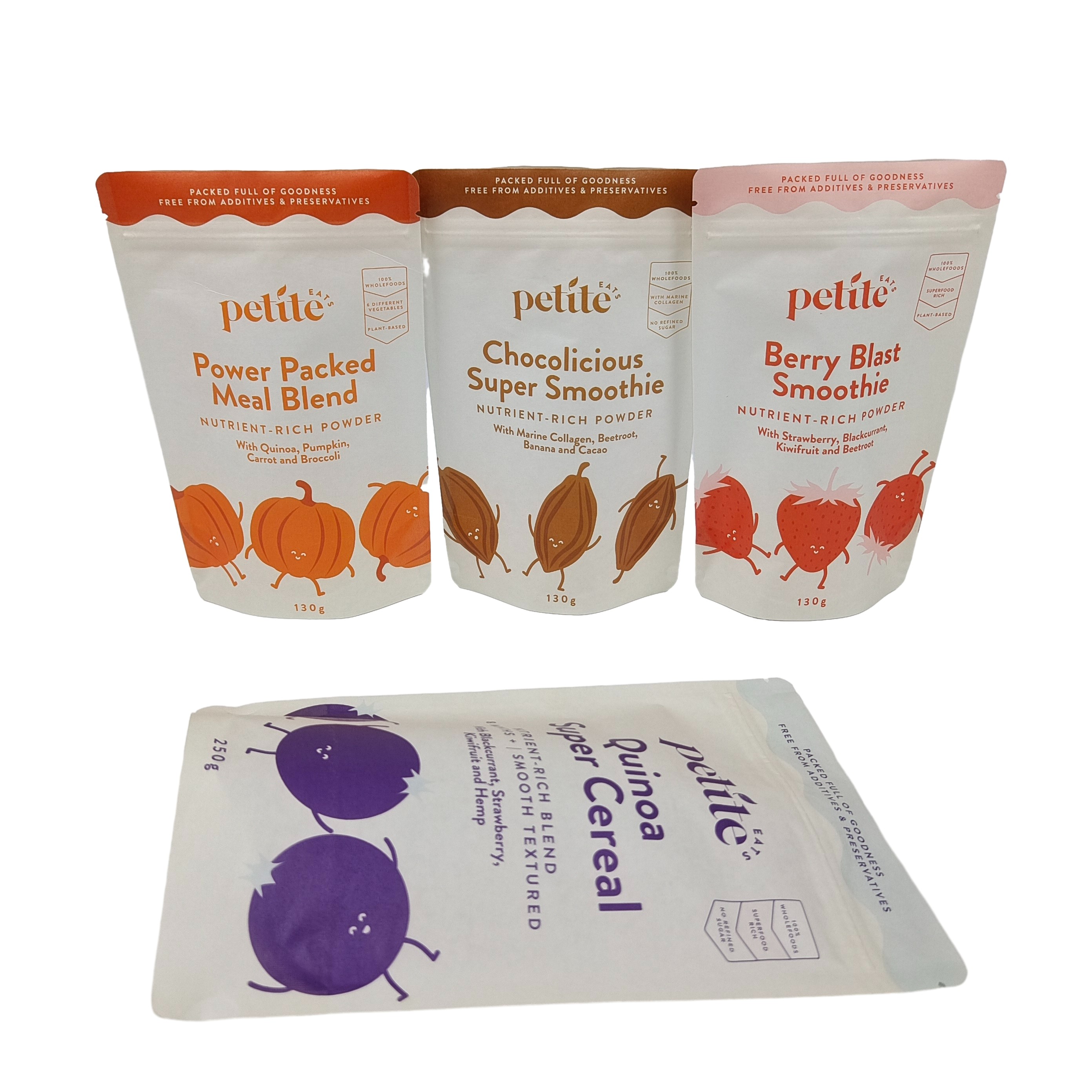 Biodegradabile Stand Up Bags con Ziplock Custom Logo stampato Doypack per il caffè e il tè confezionamento sacchetti alimentari