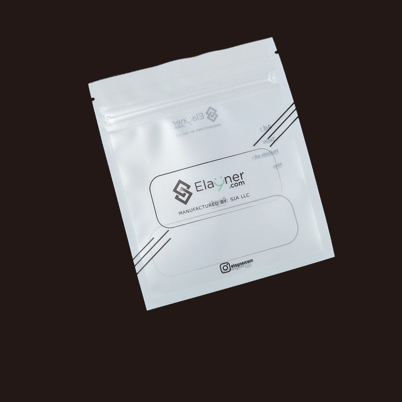 Borsa per allineatori di stampa su misura Borsa dentale chiara Imballaggio a cerniera Chiusura a zip Borsa di sigillamento termico Sbiancazione dei denti Sacchetti Mylar puliti per allineatore