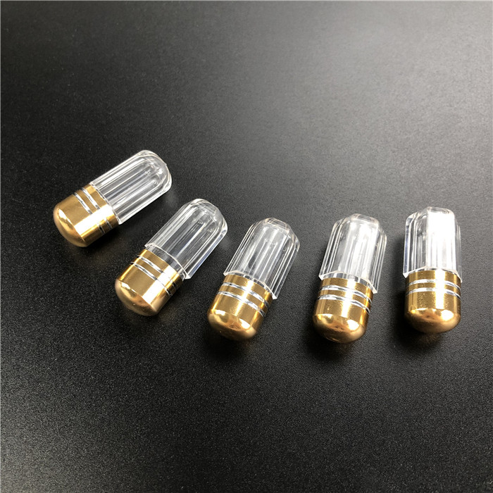 Contenitore di medicina in plastica in stile ottagono con becco metallico per pillole di potenziamento maschile