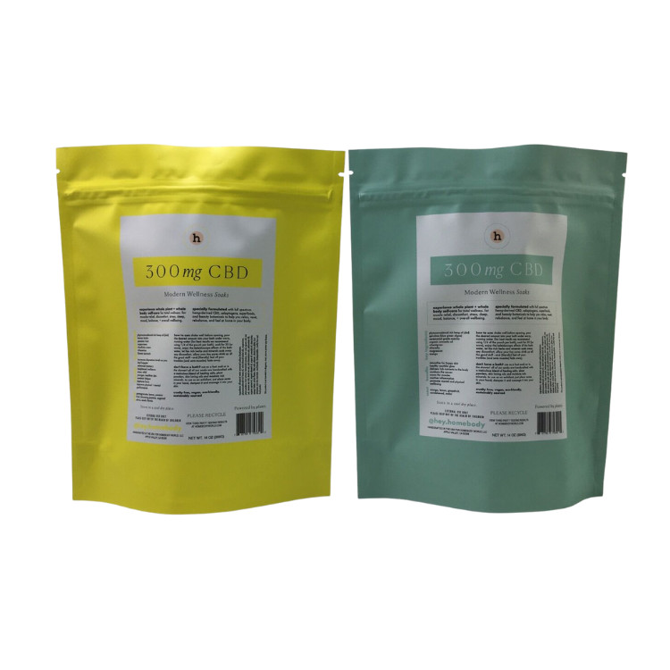 Borse per il tè ristampabili stampate su misura Borsa per il tè con cerniera