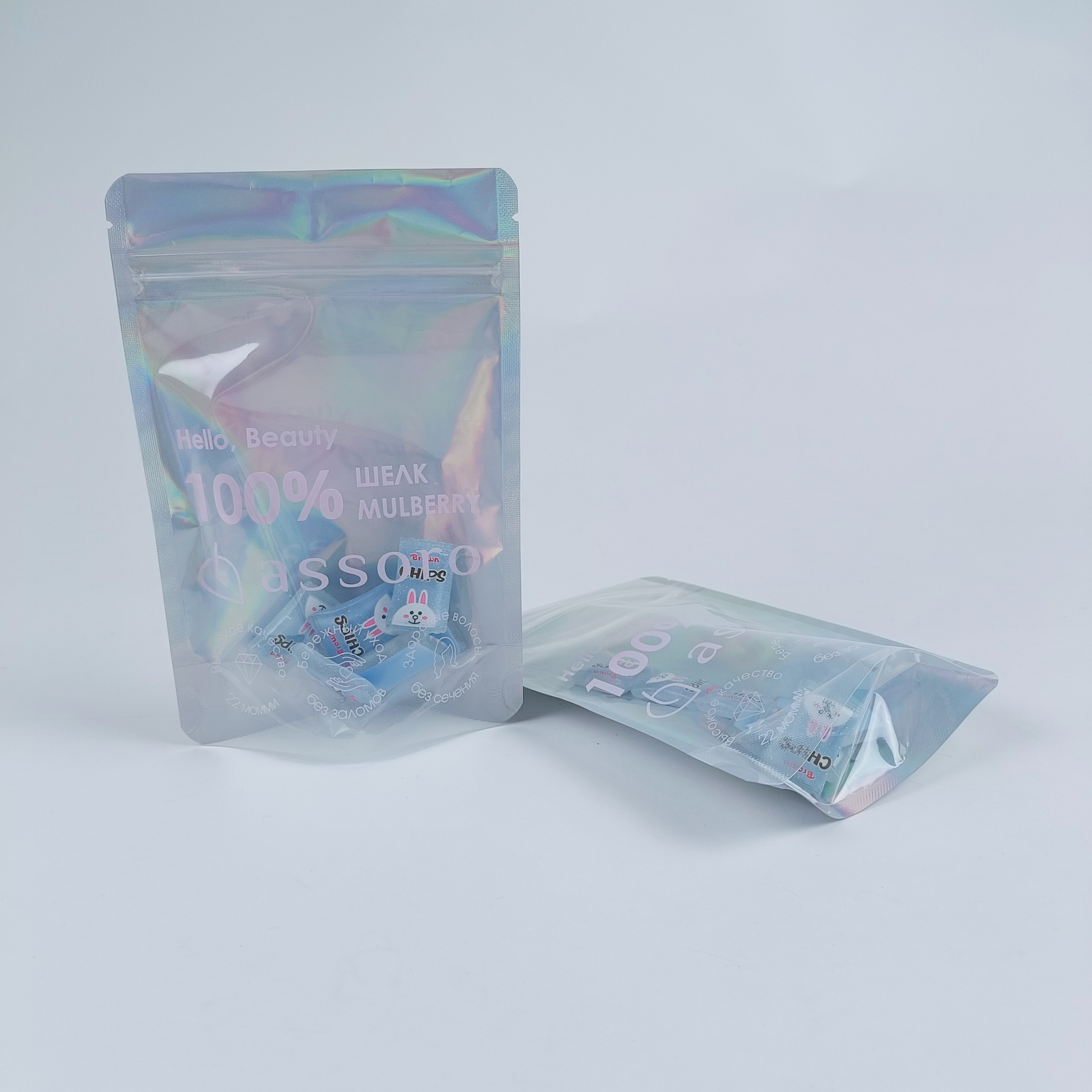 CBD Flower Mylar Sacchetti antiodori con finestra