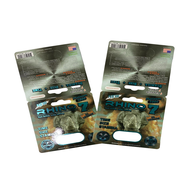 Imballaggio orso gommoso maschile pillole di potenziamento sessuale bolle imballaggio carta carta