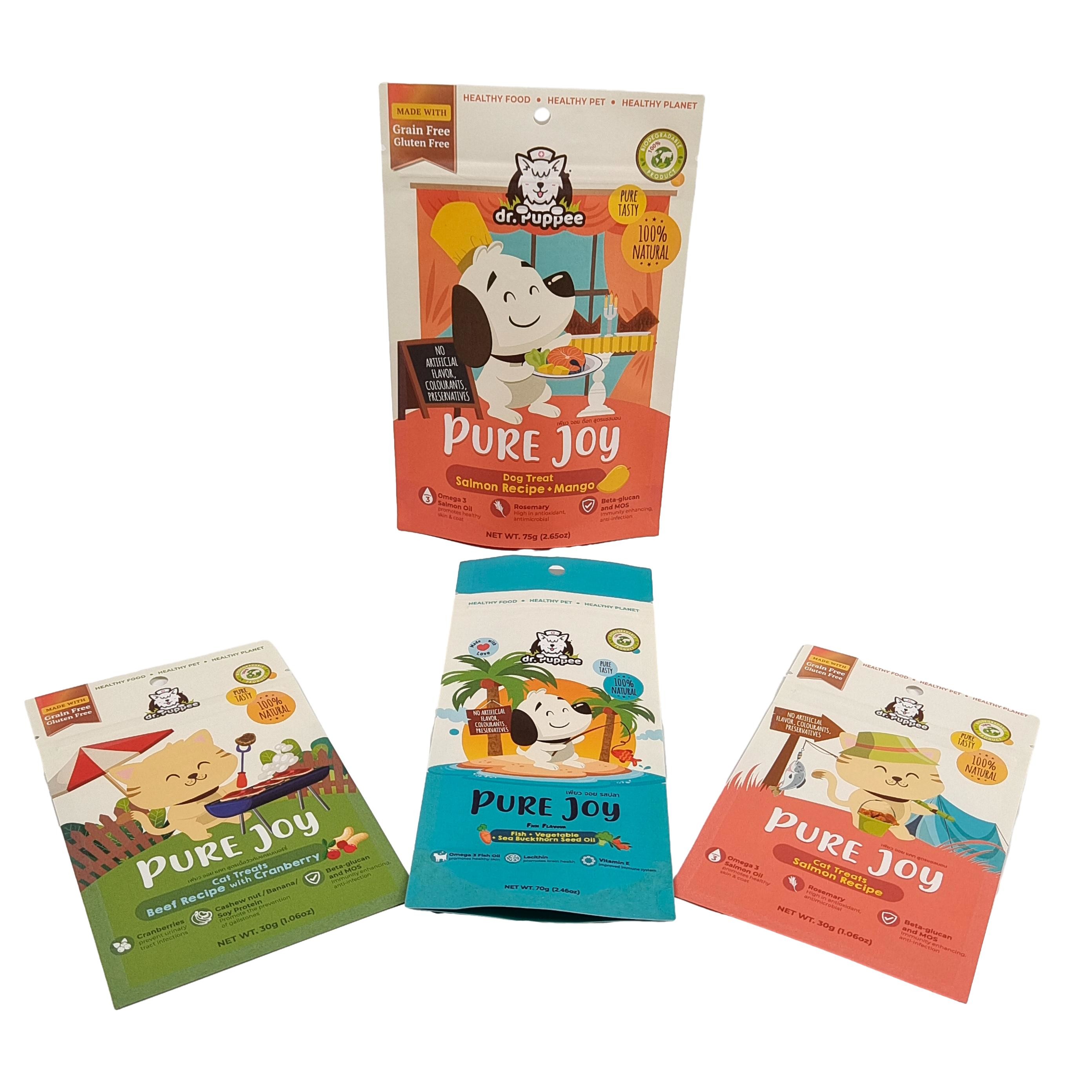 Vendita a caldo Ricarica marrone personalizzata Stampata Eco Friendly Zipper Stand Up Bag Fruti secchi Sacchetti di confezione Kraft Pa biodegradabile