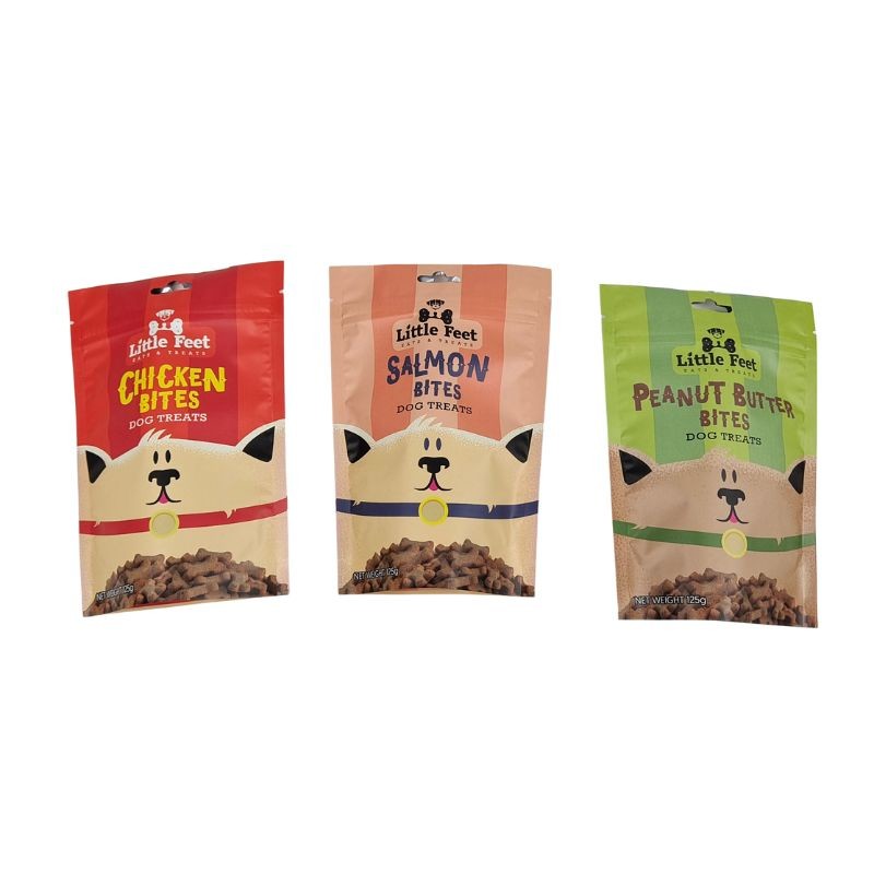 Borse di snack a fondo piatto stampate su misura con superficie opaca per sacchetti di imballaggio alimentare