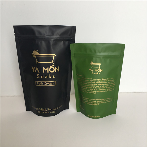 Imballaggio in stand up/Doy Bag Bag Body Scrub Bag Foil Bag Imballaggio per imballaggio di sale da bagno
