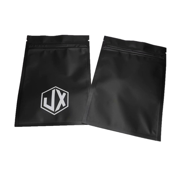 Matte nero trilaterale sigillo cavo USB sacchetti di imballaggio in plastica con cerniera