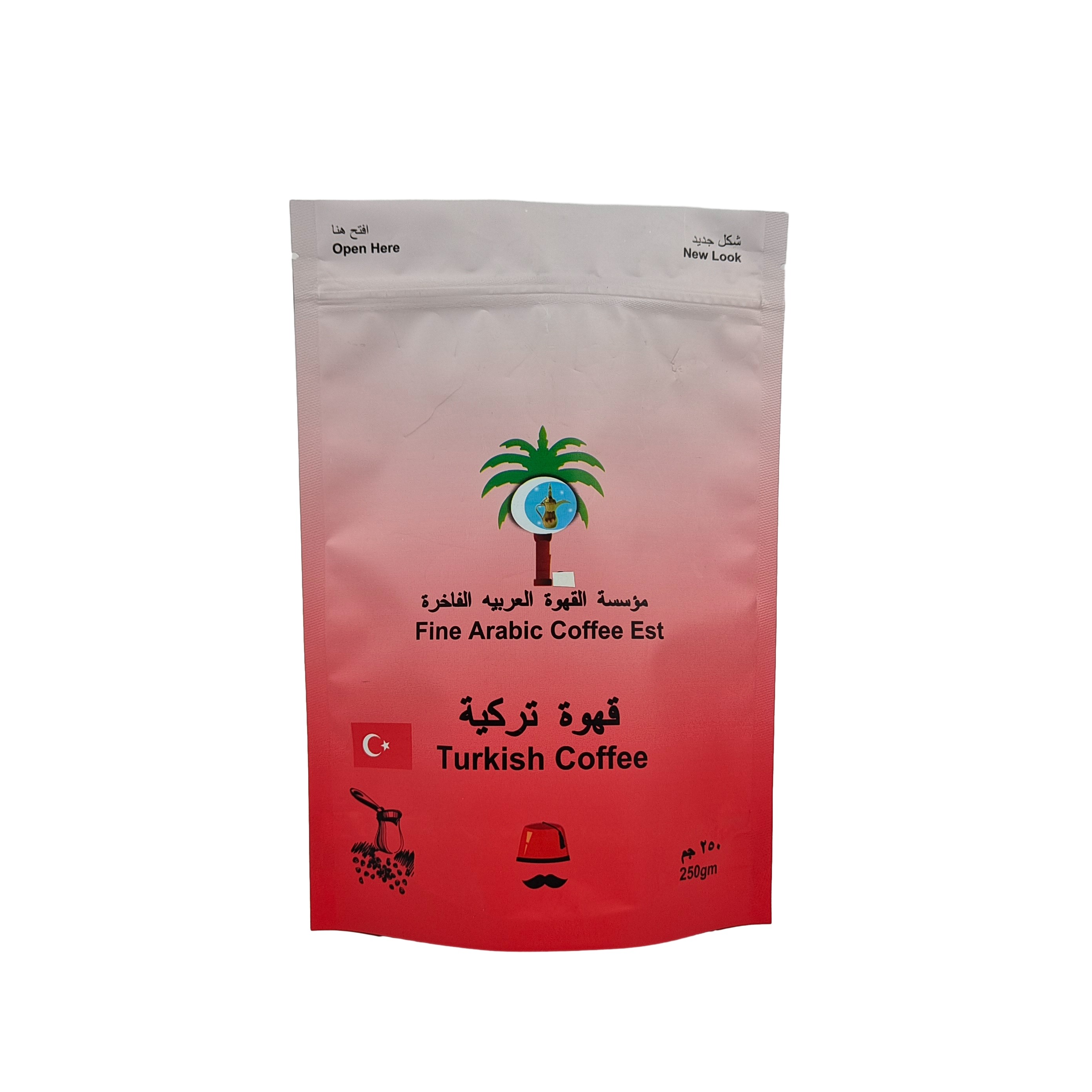 Fogli d'alluminio stampato effetto metallico Stand up pouch Custom design sacchetti di plastica di qualità alimentare per caffè