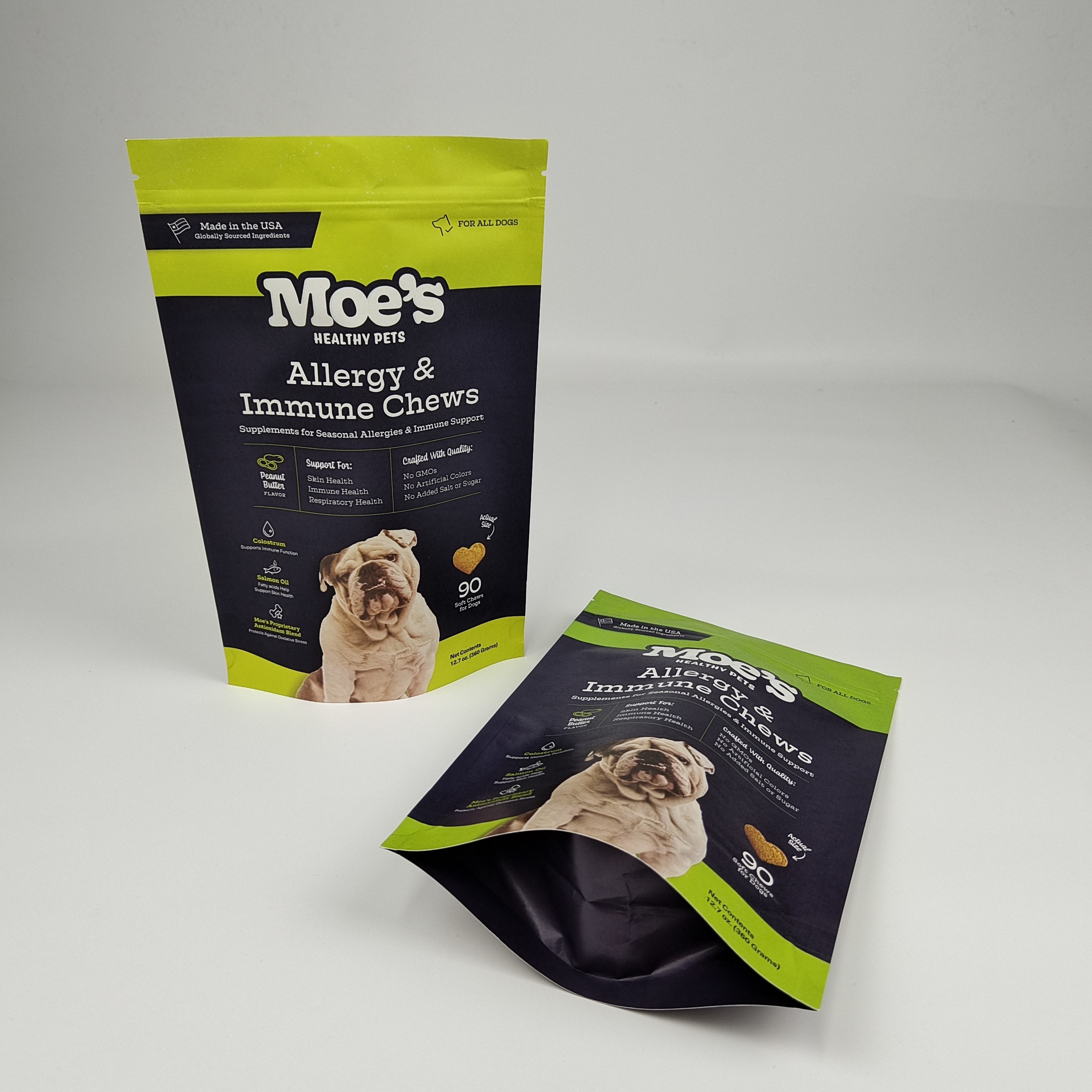 Ricaricabile Zipper White Brown Kraft Paper Bag Custom Food Nut Peanut Tea Candy Cookie Packaging Stand Up Bag With Logo