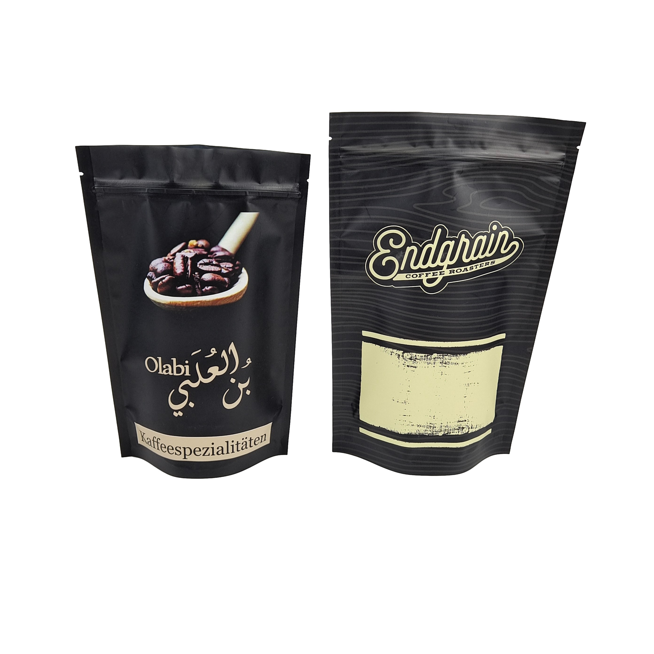 Tasse di plastica di grado alimentare sigillate termicamente con valvole