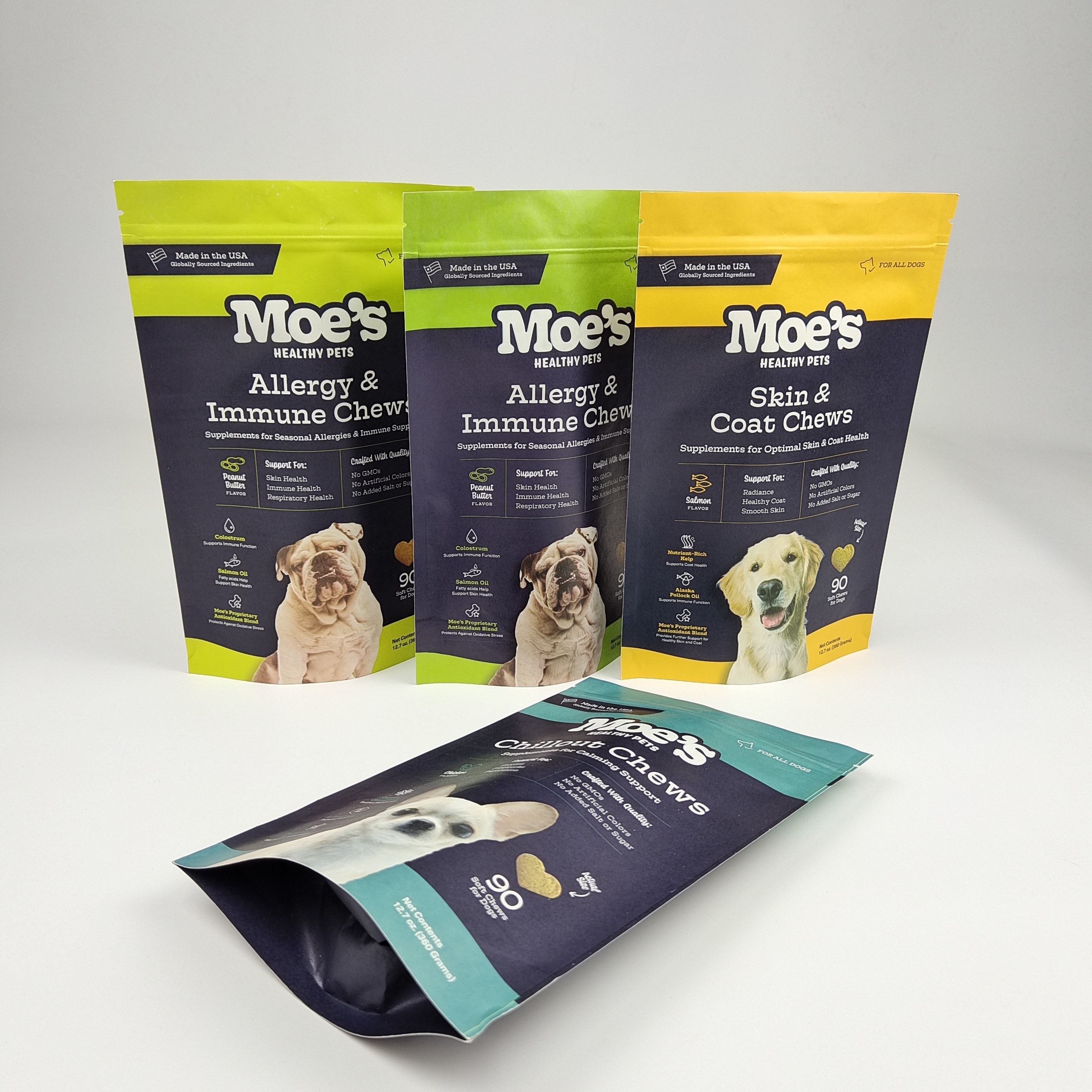 Imballaggio in portafoglio per alimenti per prodotti alimentari Imballaggio per snack