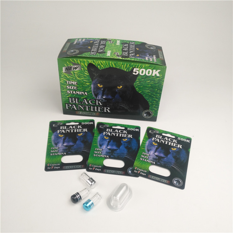 Materiale ABS Bottiglie di pillole di plastica Rhino 12 Blister Cartone di visualizzazione di confezione