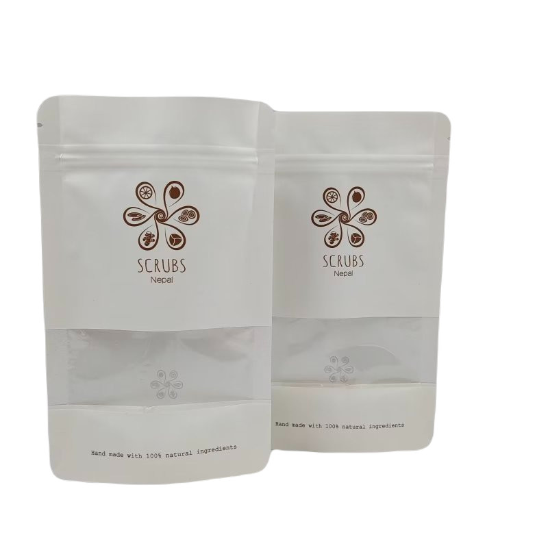 Tassa a cerniera trasparente di plastica con cerniera Standup Pouch Foil laminata Stampa digitale