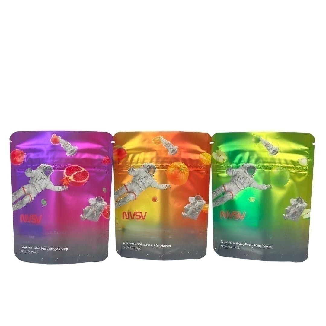 3.5 Grammi Sacchetti di plastica Imballaggio Etichetta personalizzata Biscotti CBD stampati