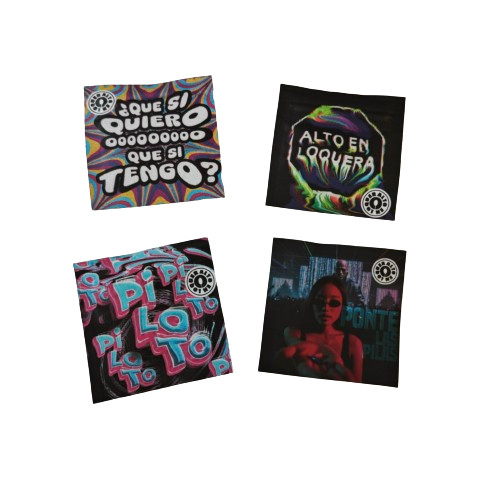 Sachet di campione resealabile a prova di odore con confezione in polvere trasparente con sacchetto di plastica