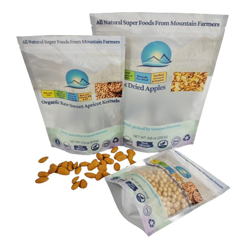 Ingrosso sacchetti di plastica ri-chiudibili su misura imballaggio del tè sacchetto a serratura