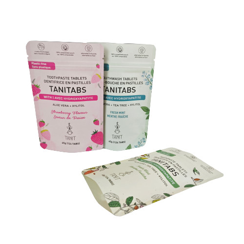 Valvola di disgasamento Sì Sacchetti da tè Imballaggio per sacchetto in piedi Sacchetto di carta Kraft