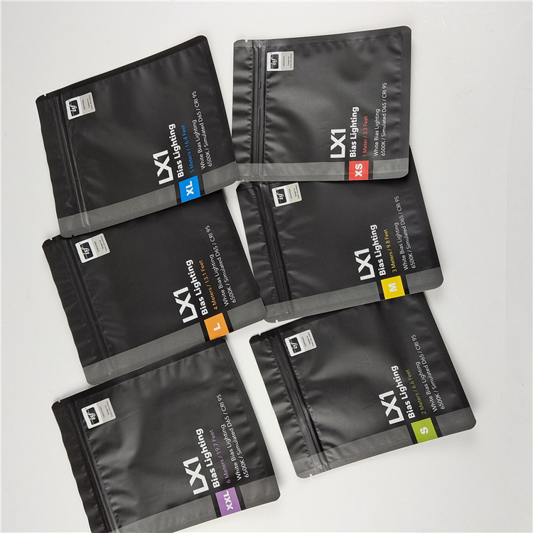 Top Quality Custom Logo stampato sacchetti di sigillo a tre lati per la cura dei denti con imballaggio di materiale ecologico e sicuro