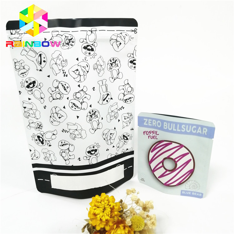 Matt Finish Pet Food Bag con funzionalità riutilizzabile e chiusura a cerniera