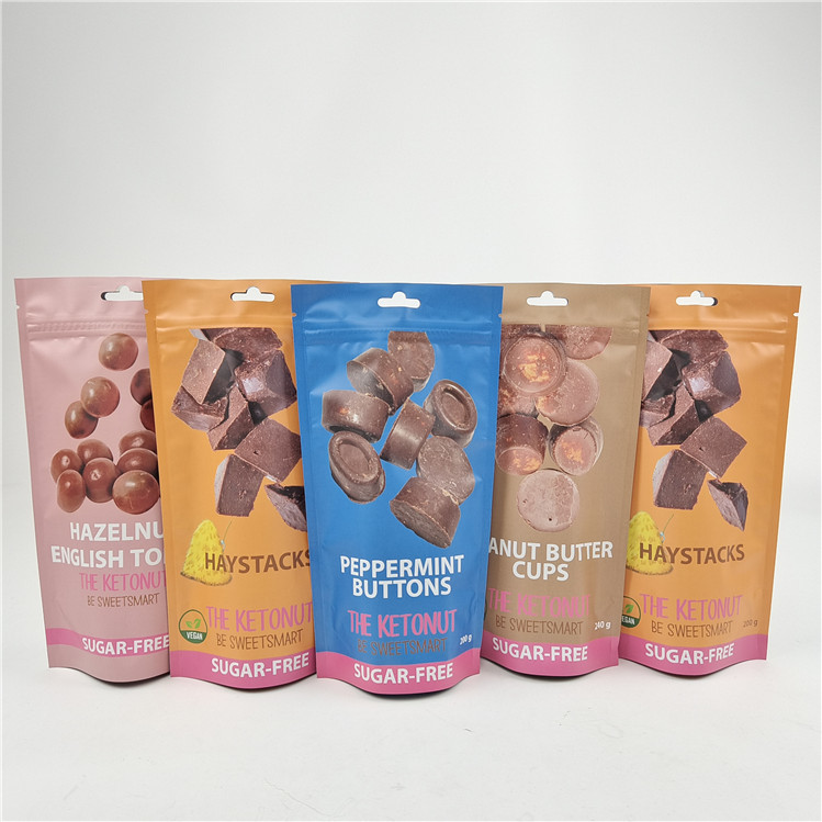 Top Quality Custom Logo stampato Advanced Laminating Stand Up Zipper Bags per imballaggi per snack bag