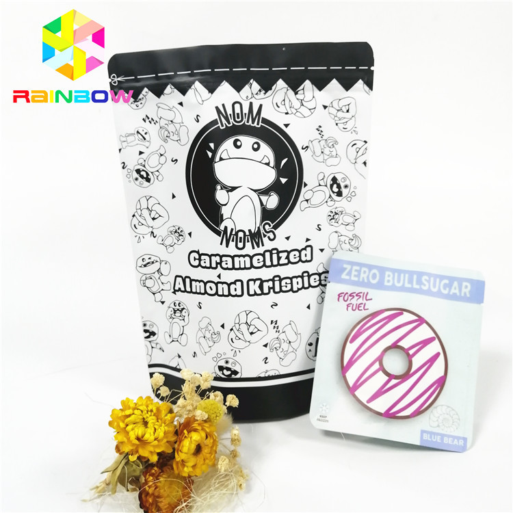 Disegno di stampa personalizzato Sacchetti stampati digitali con inchiostro ecologico