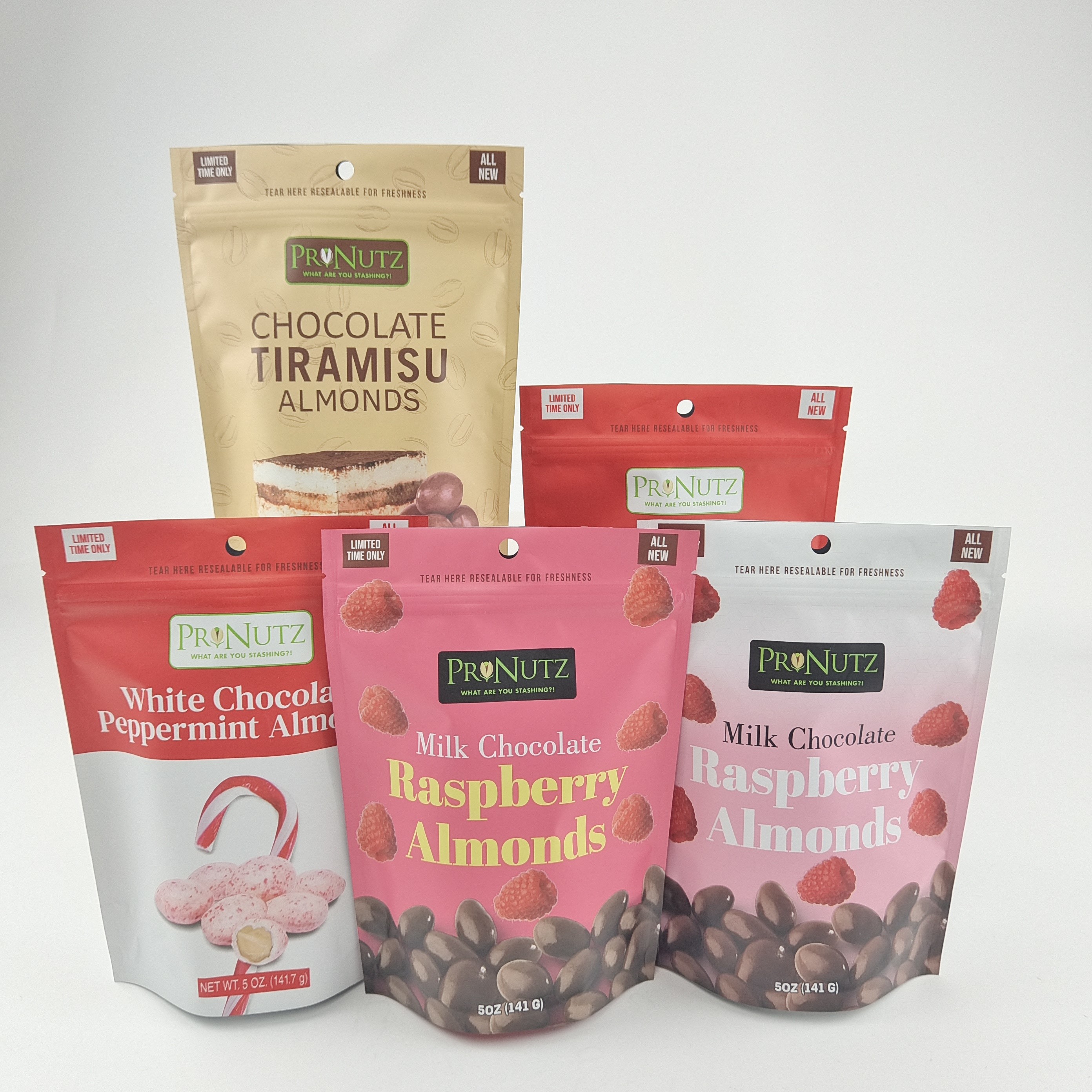 Logo personale personalizzato Zipper Plastica Stand Up Zip Lock Sacchetto di imballaggio confezioni Edibili biscotti