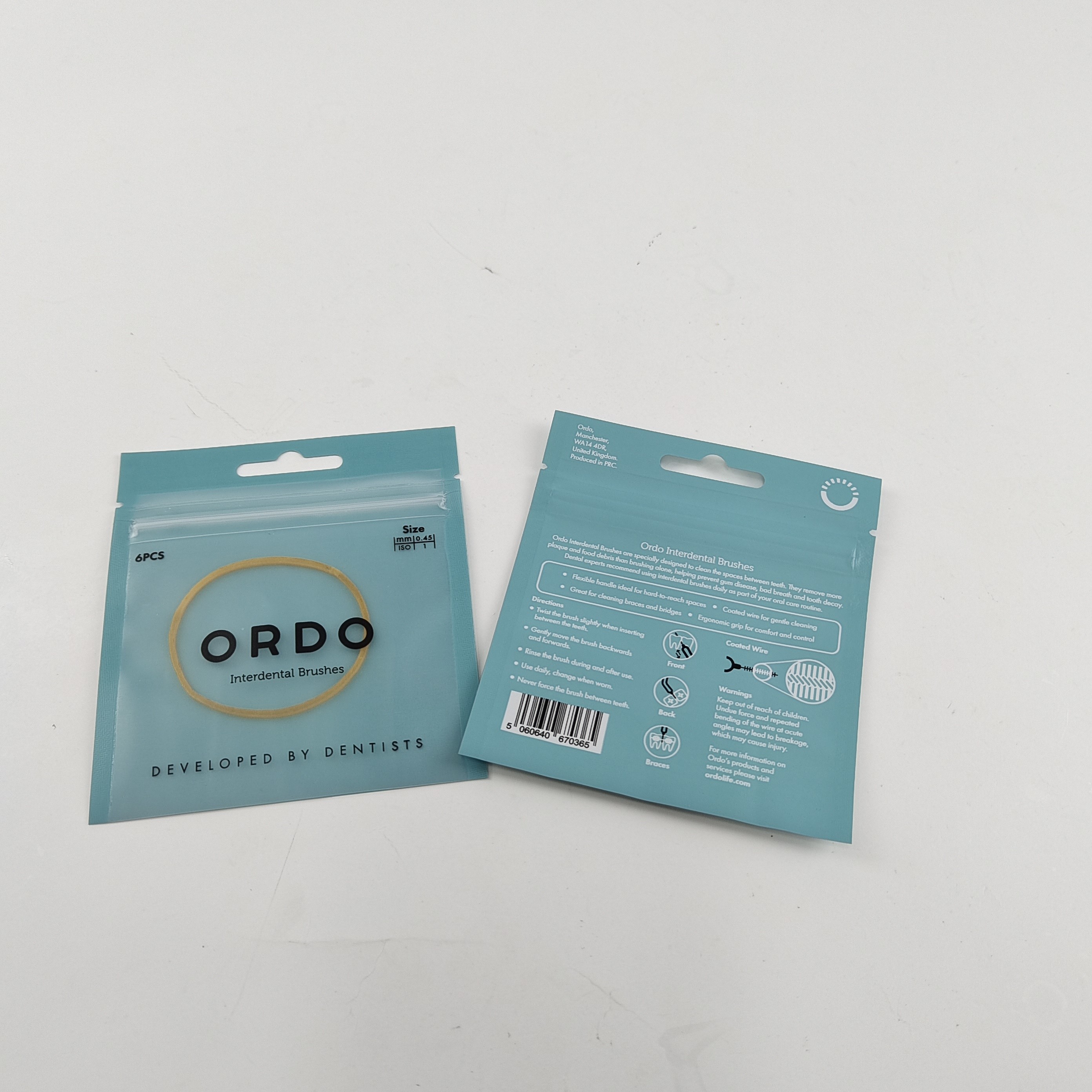 Eco-Friendly Best Selling Recyclable Three Side Seal Bags for Dental Care Packaging With Zipper (Passi di sigillo a tre lati riciclabili per la cura dei denti con cerniera)