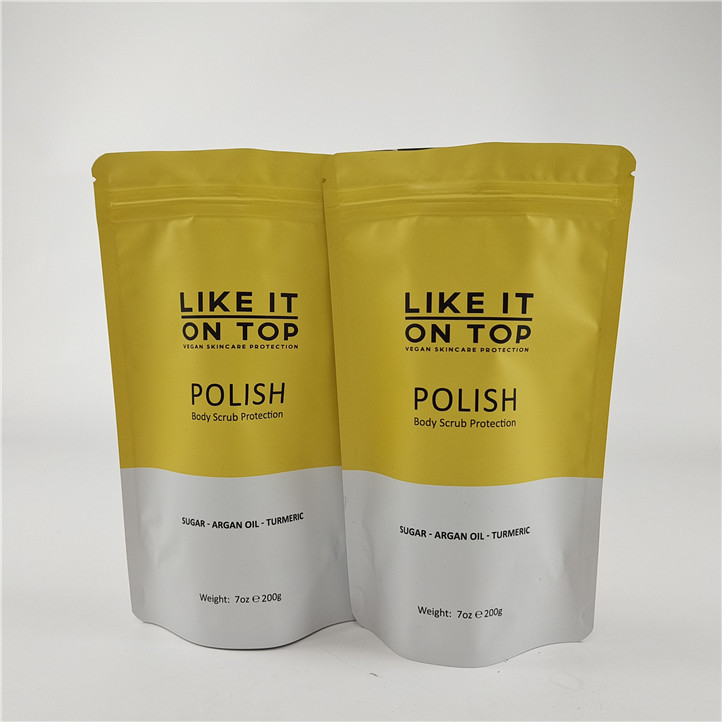 Disegno di dimensioni personalizzate sacchetto in piedi con cerniera a zip / sacchetto di imballaggio stampato digitalmente