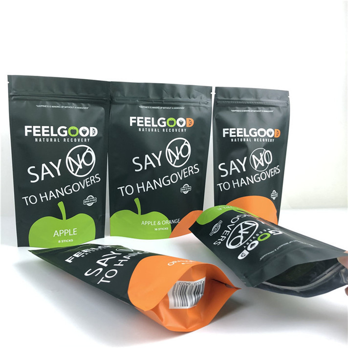 Logo personalizzato stampato Stand Up Zipper Bag Odor Proof Acqueproof Sacchetti di imballaggio in plastica