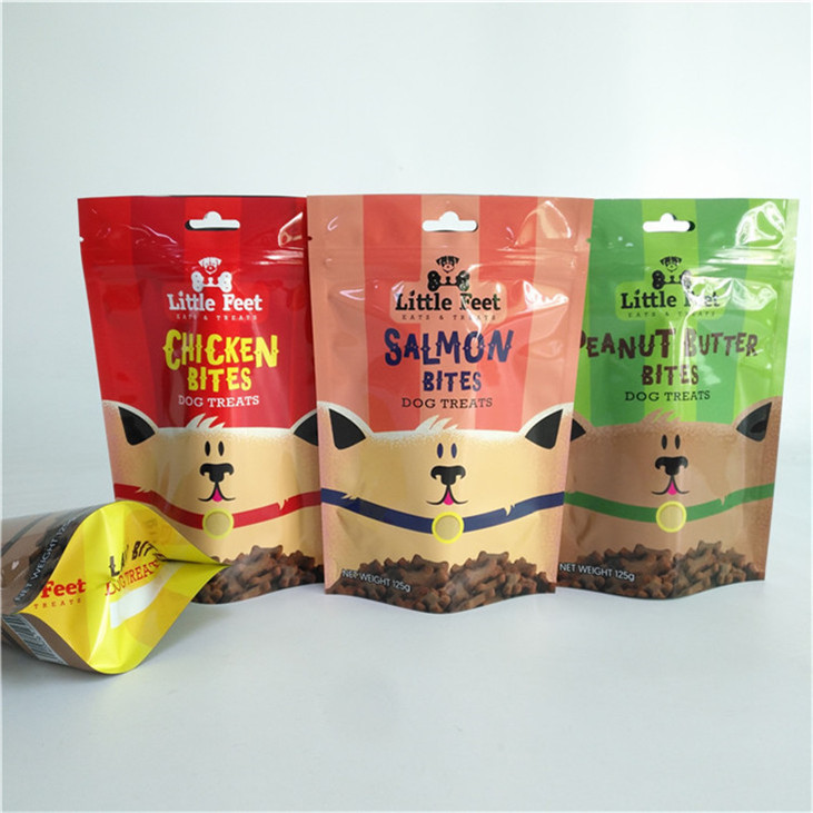 Materiale di imballaggio alimentare Foglio di alluminio resistente all'umidità Borse in piedi per borse per snack Imballaggio con cerniera