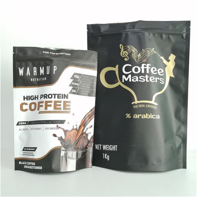Best Seller Film antiodore di qualità alimentare VMPET 250g 500g Caffè Stand Up Bag 120micron