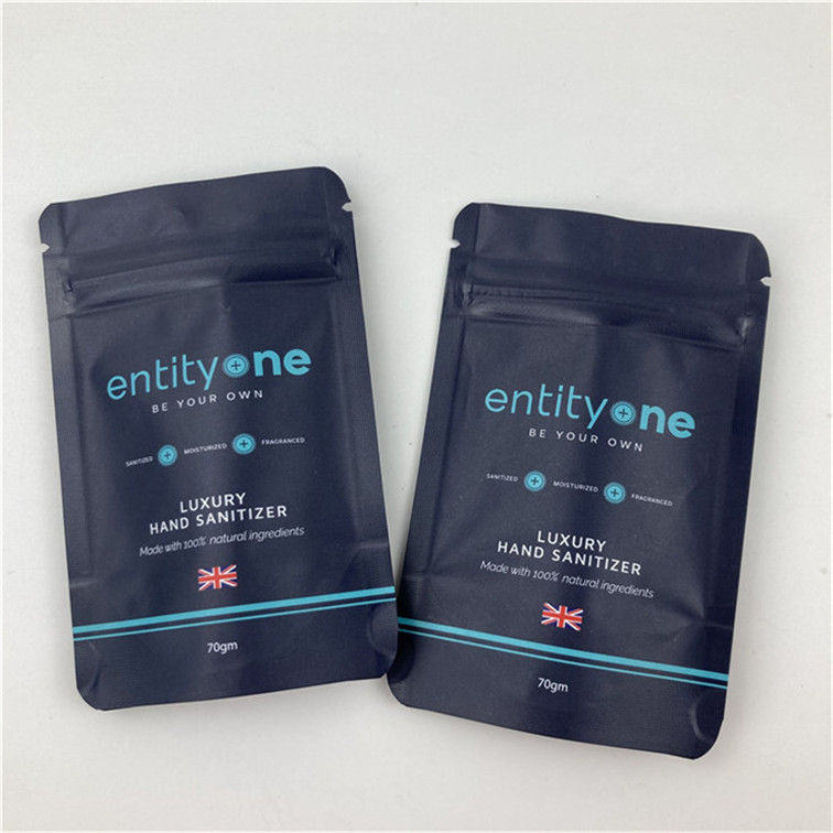 Logo personalizzato stampato sacchetto stand up con cerniera Matt finitura di foglio di alluminio Mylar Doypack