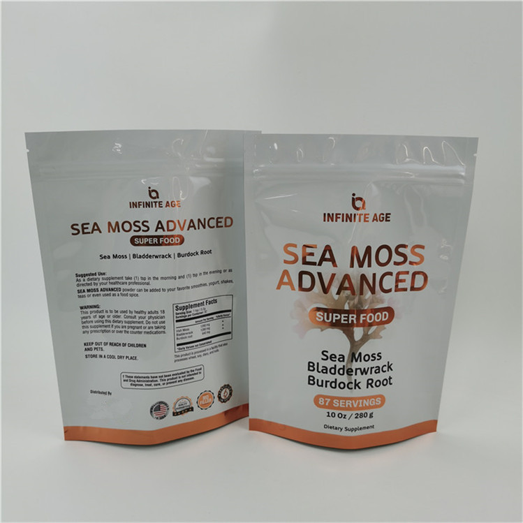 Accettabile fino a 10 colori Disponibile facile linea lacrimale Stand Up sacchetto di sacchetto di sigillo termico Zipper Top