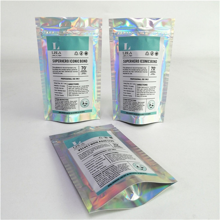 Ingrosso Logo personalizzato Stampa digitale Plastica PET Livido Prezzo adatto Borse a piedi con cerniera