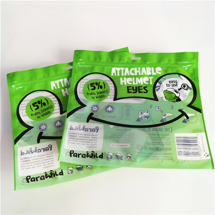 Imballaggio piatto sigillato a tre lati, resistente all'umidità, ricapribile, sacchetto di plastica