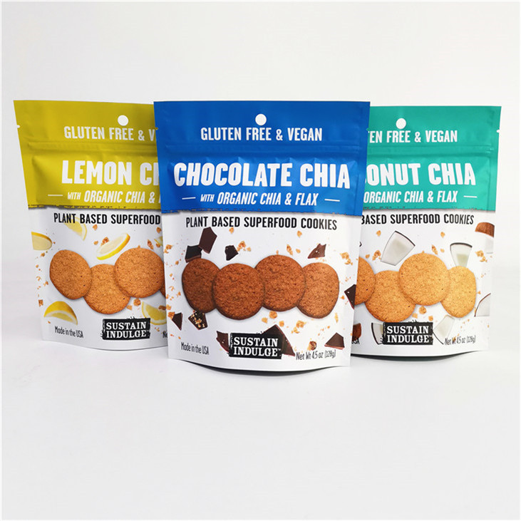 Logo personalizzato stampato in foglio di alluminio Mylar Doypack con superficie di stampa in intaglio