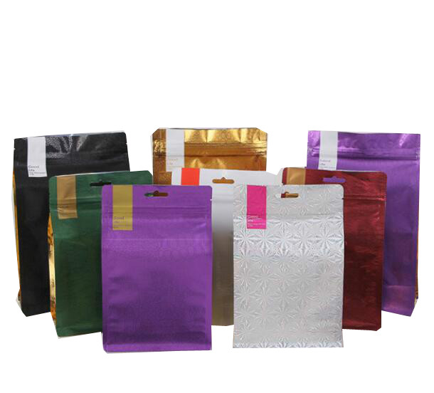 Borsa d'imballaggio di alluminio del della latta del legame del blocchetto del caffè piano all'ingrosso del fondo con la valvola 500g 1kg di degassamento