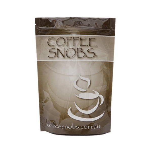 Borsa d'imballaggio a chiusura lampo del chicco di caffè del fondo piatto del blocchetto quadrato di abitudine 250g 500g 1kg