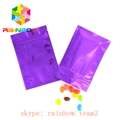 Sacchetto d'imballaggio della borsa della canapa di forma di alluminio del sacchetto piano del con la chiusura lampo