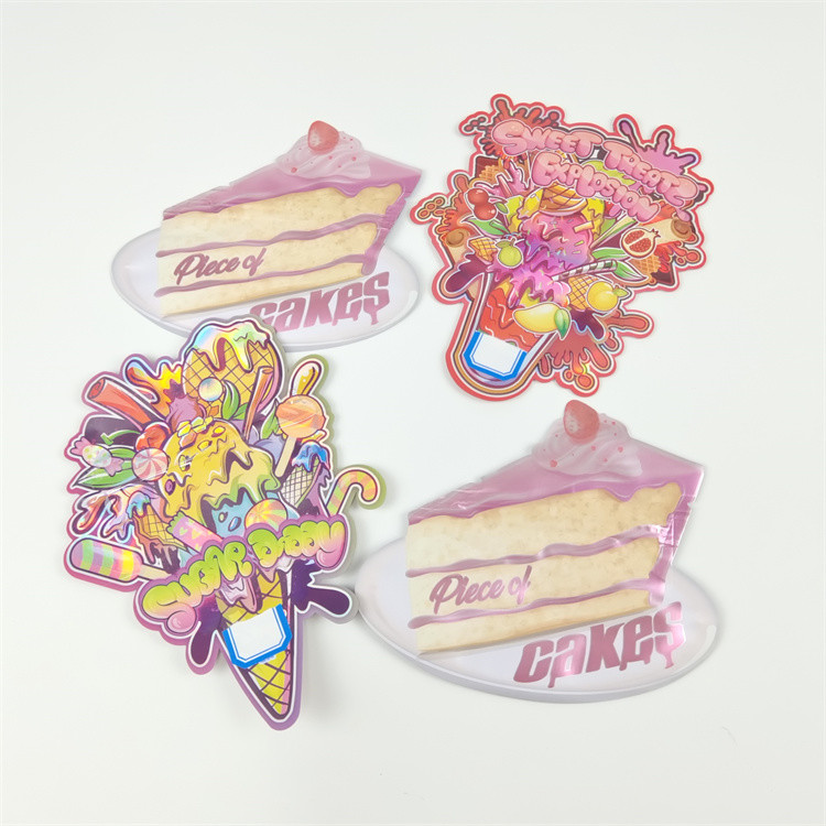 Tassa a forma speciale da 3,5 grammi biscotti dolcetti spuntino stand up zipper bag