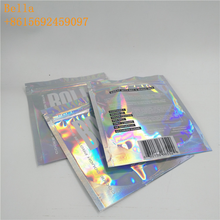 Sacchetto su ordinazione della stagnola di stampa che imballa una chiara chiusura lampo laterale lucida per il cavo di USB
