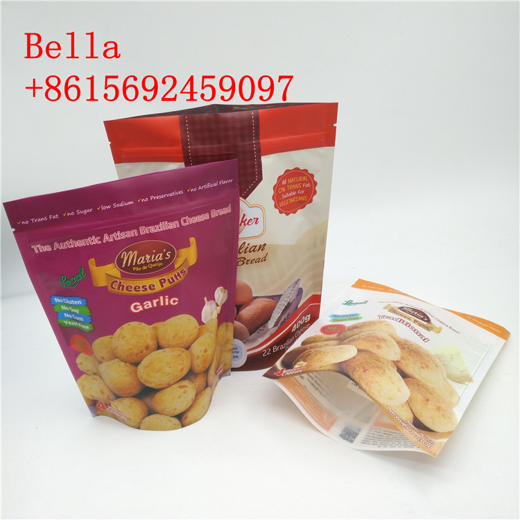 MODA dello SGS d'imballaggio delle borse dello spuntino della serratura dello zip diplomata con il chiaro fondo