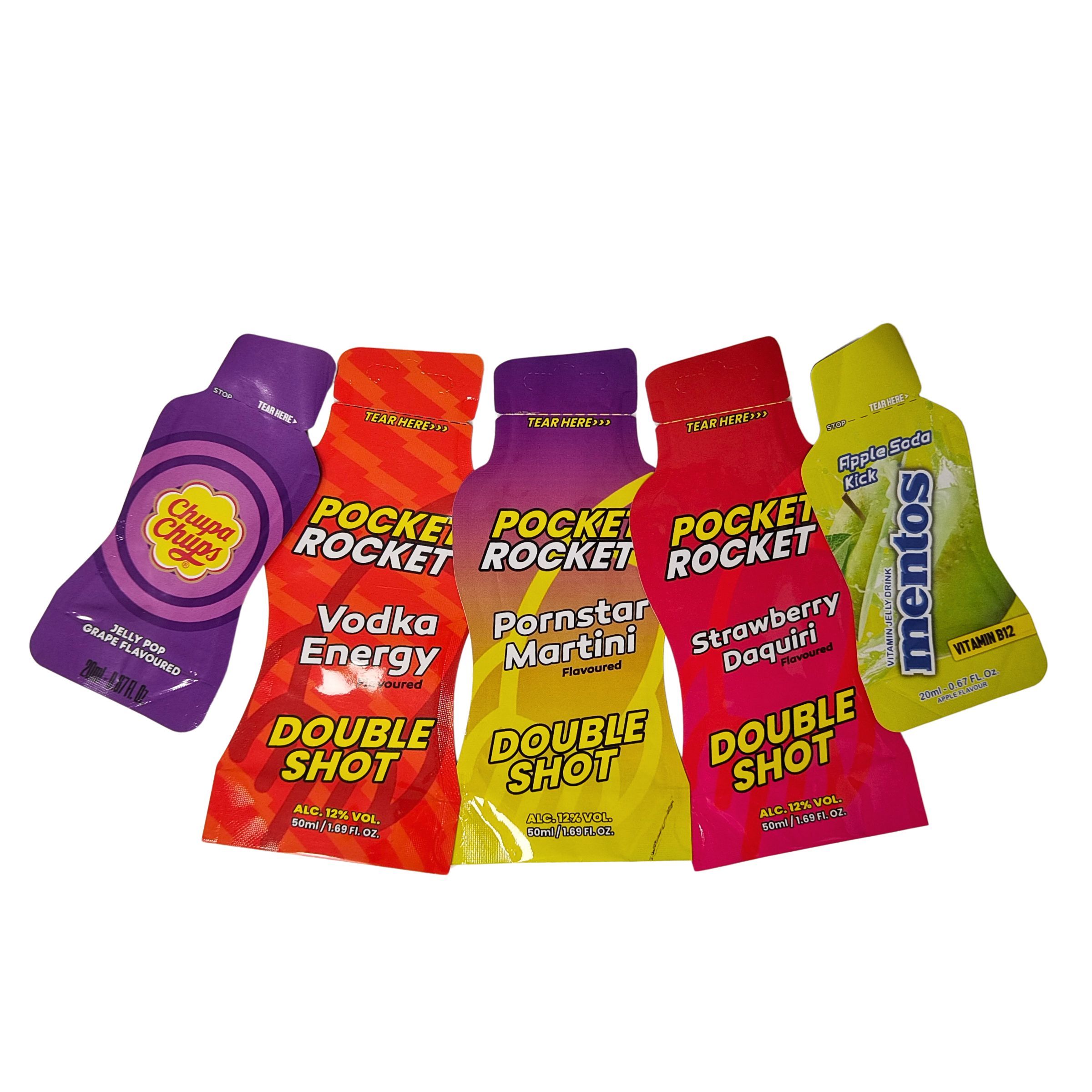 Busta in Mylar Olografica Stampata Personalizzata  Imballaggio Biodegradabile Richiudibile per Sacchetti di Snack Alimentari